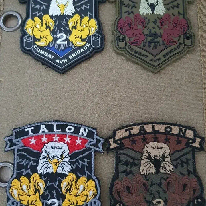 [BUNJANG] US Army 2nd Aviation Regiment TALON Patches &amp; US 2nd Infantry Division Patches / 주한미육군 TALON 2전투항공여단/미2사단/태극기/성조기 패치