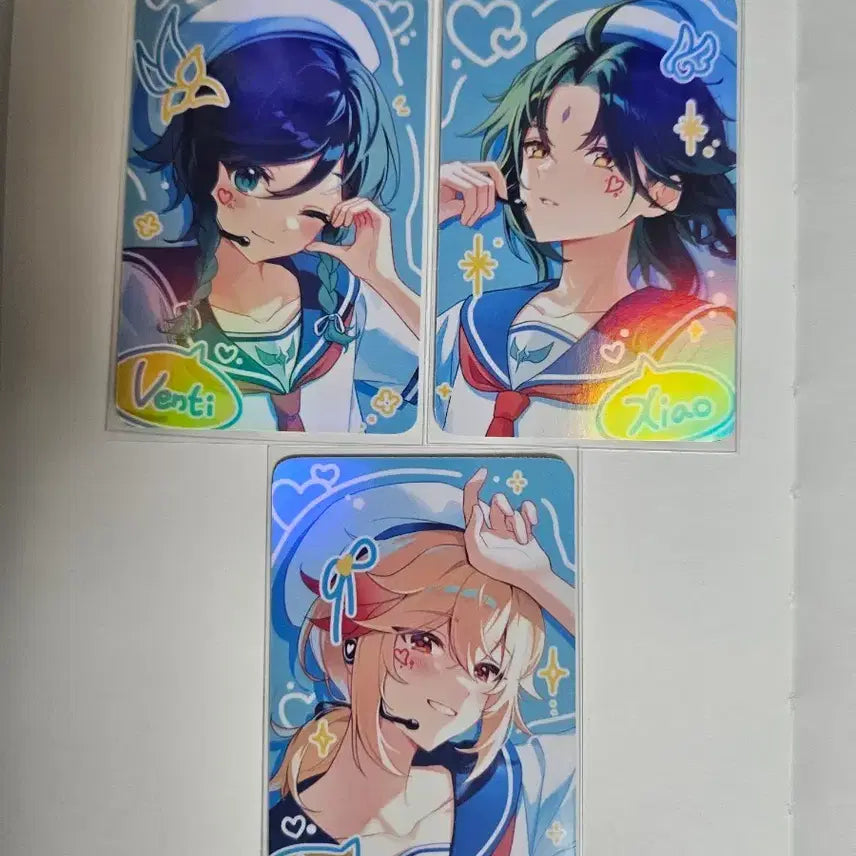 [BUNJANG] Genshin Impact Venti, Xiao, Kazuha Male Character Photocard Set / [택포] 원신 벤티 소 카즈하 바람남캐 포카 일괄 낱개 판매