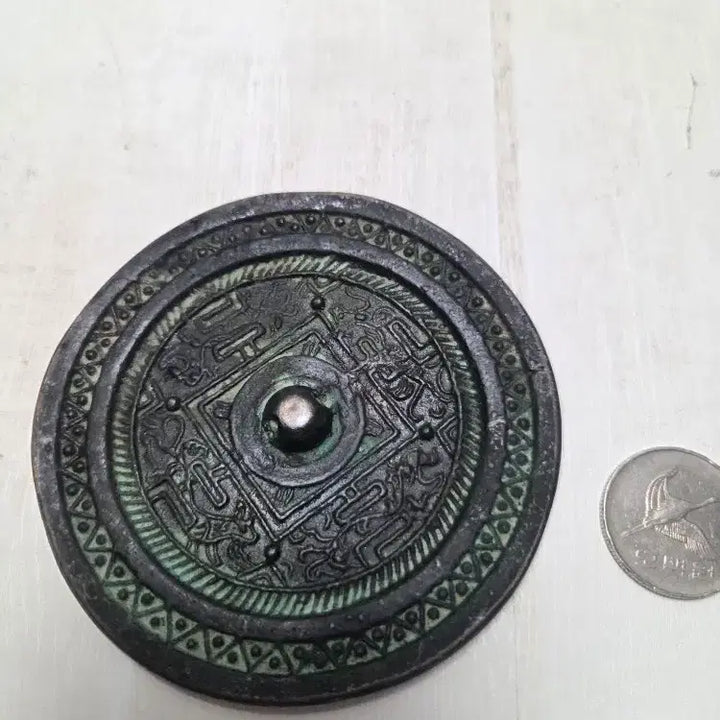 [BUNJANG] Tibet Bronze Mirror Antique / 티벳 청동 동경 지름10cm 할인중