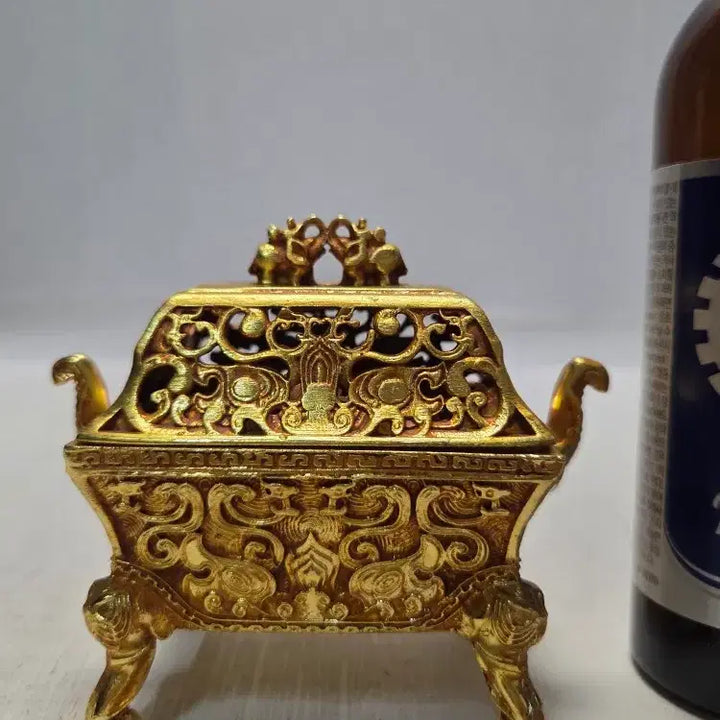 [BUNJANG] Antique Brass Portable Censer 8cm Height / 금체 황동 휴대용 향로 높이8cm무게240g 할인중