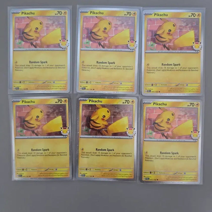 [BUNJANG] North American Pokémon 30th Anniversary Pikachu Card Set (Album Grade) / 북미 포켓몬 30주년 피카츄 6장 앨범용