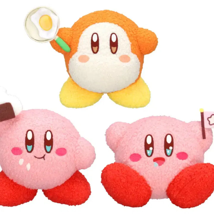 [BUNJANG] Kirby Waddle Dee Fry Plush + Lunch Box Mascot 2종 Bundle Set / 웨이들디 후라이 인형+도시락 마스코트 2종 일괄 별의 커비