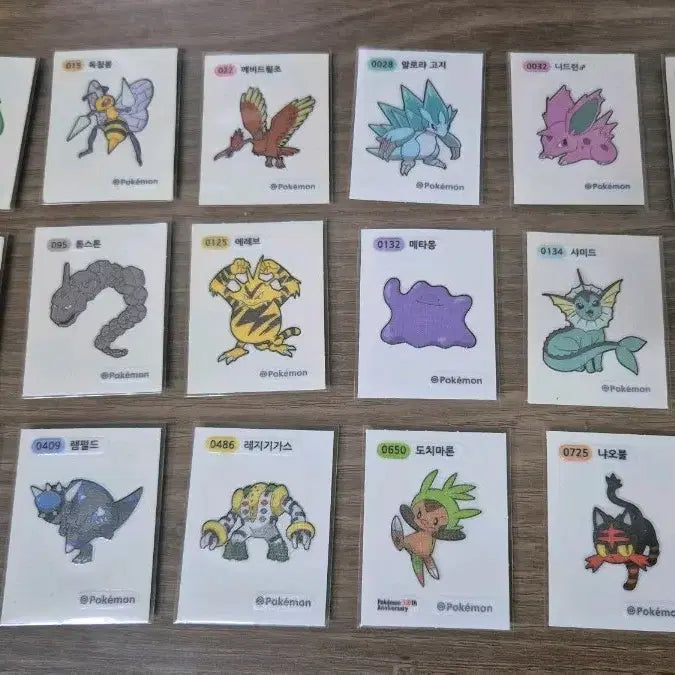 [BUNJANG] Pokemon Sticker Bundle Set (17 pcs) / 포켓몬 띠부띠부씰 일괄 판매 (17장)