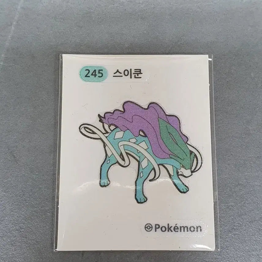 [BUNJANG] Pokemon Bread Sticker 245 Suicune / 포켓몬 띠부씰 245 스이쿤