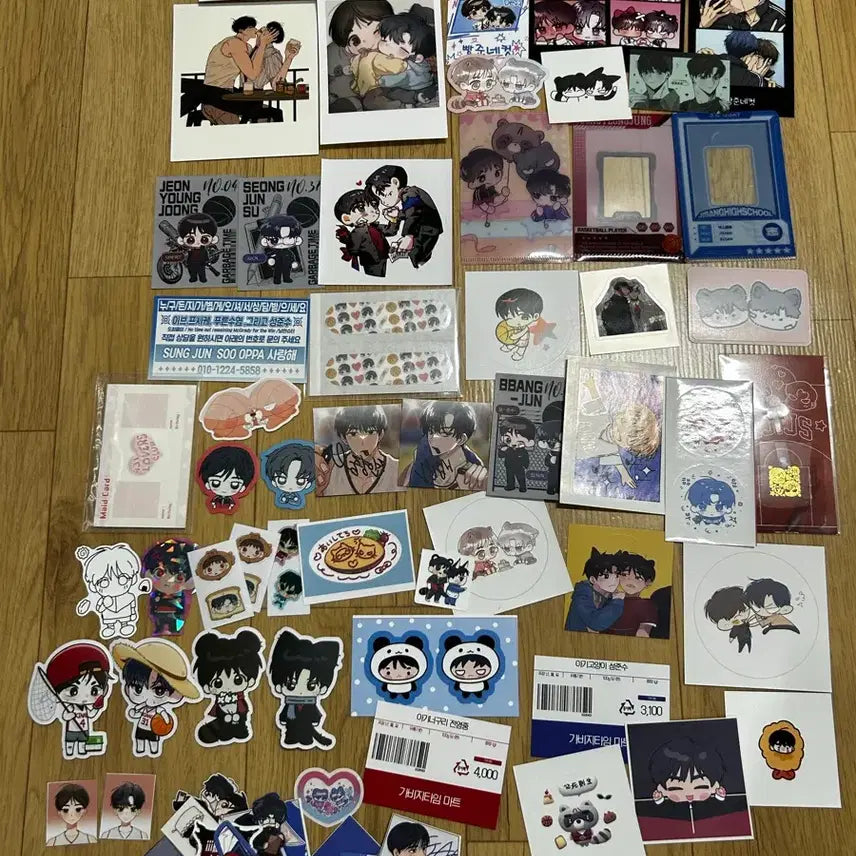 [BUNJANG] Garbage Time Jeon Young-joong Sung Joon-soo Bbang-jun Postcard, Print, Sticker, Photocard / 가비지타임 전영중 성준수 빵준 엽서 프박 스티커 증사 폴라