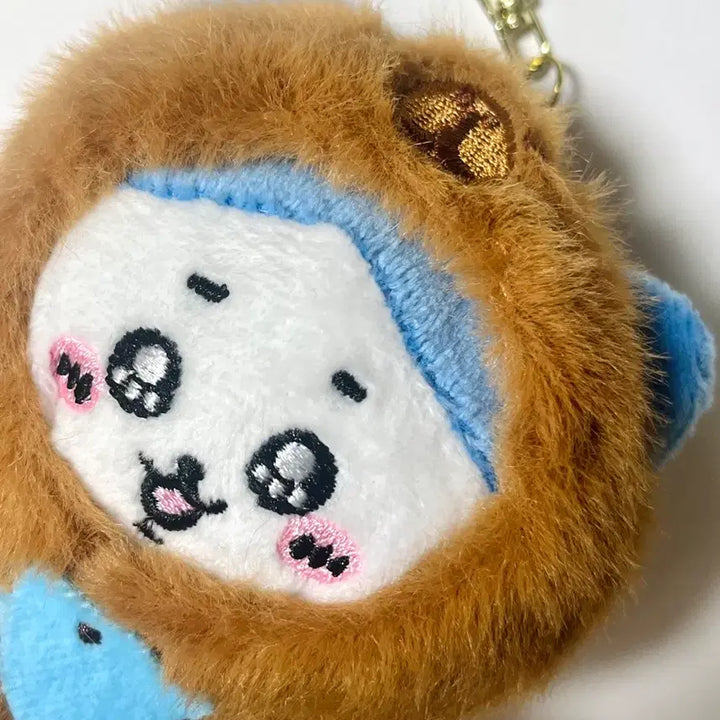 [BUNJANG] Chiikawa Beaver Hachiware Plush Keychain / 새상품) 치이카와 비버 하치와레 인형 키링