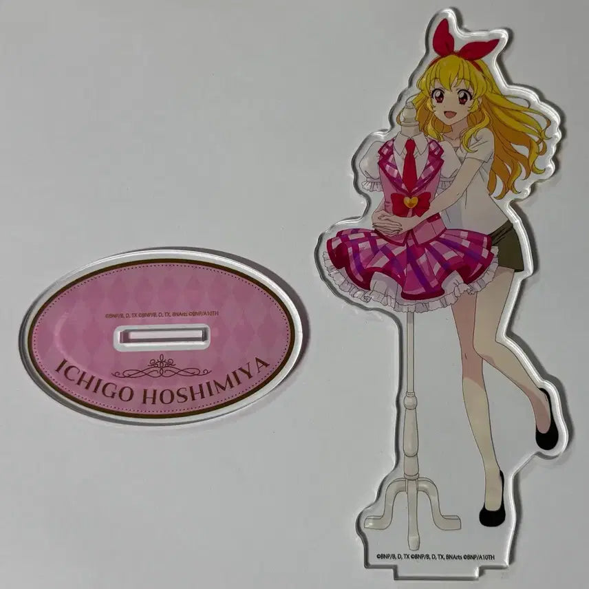 [BUNJANG] Aikatsu Ichigo Aoi Akari Acrylic Stand (Opened) / 아이카츠 대의상전 이치고 아크릴 개봉