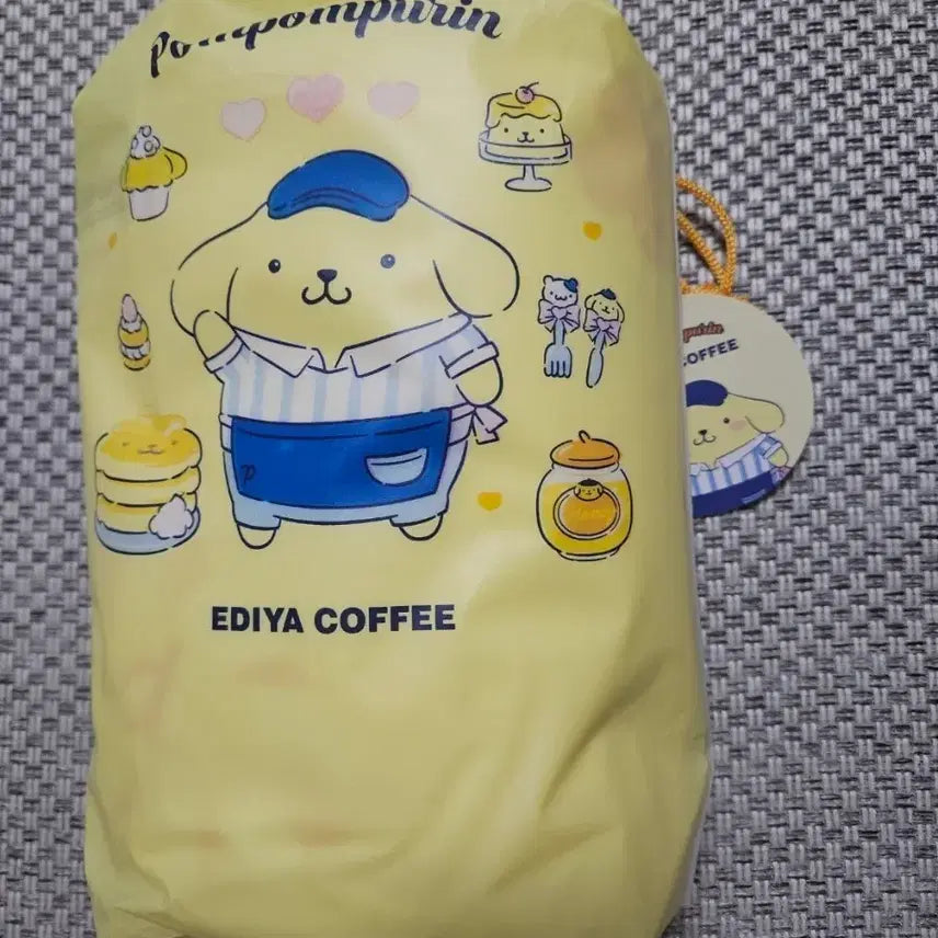 [BUNJANG] Ediya Coffee x Sanrio Pompompurin Towel / 이디야커피 산리오 콜라보 폼폼푸린 타올