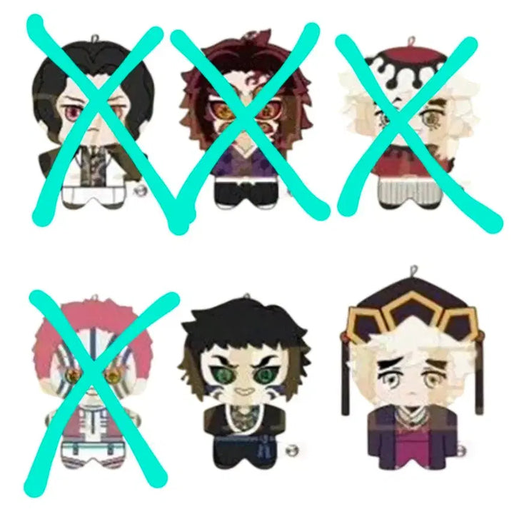 [BUNJANG] Demon Slayer Akaza Kaigaku Douma Plush Dolls (Split Set) / [분철] 귀멸의칼날 애니플렉스 불가사리 인형 누이 아카자 카이가쿠 도우마