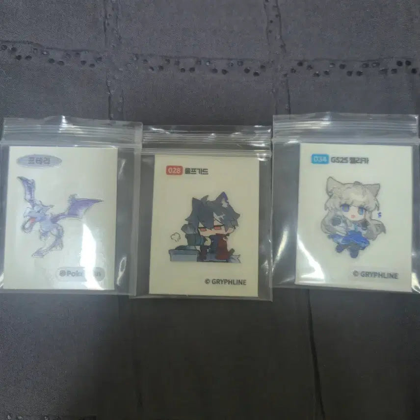 [BUNJANG] Pokemon Aerodactyl, Arknights Texas, Felica Sticker Set / 포켓몬 프테라/명일방주 울프가드/펠리카 스티커