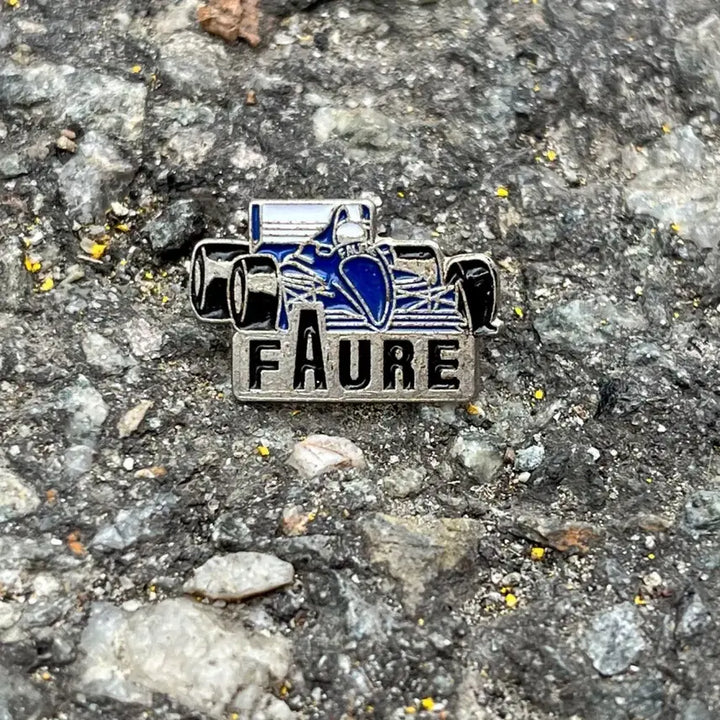 [BUNJANG] FAURE France Racing Car Vintage Badge Pin Brooch / FAURE 포레 레이싱카 프랑스 빈티지뱃지 핀브로치 A175