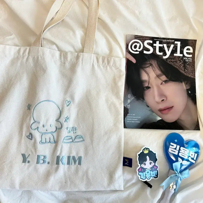 [BUNJANG] Kim Yong Bin Singer Goods T-shirt and Eco Bag Bundle Set / 김용빈 가수님 굿즈 티셔츠와 에코백