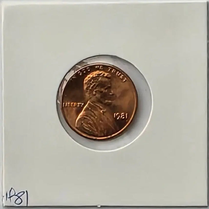 [BUNJANG] 1981 Lincoln Penny - Philadelphia Mint (Uncirculated) / 링컨 1센트 1981년도 미사용 필라델피아 페니