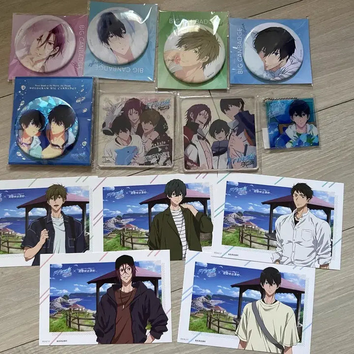 [BUNJANG] Free! Anime Merchandise Can Badge, Acrylic, Photocard / 프리 free! 굿즈 캔뱃지 아크릴 포토카드