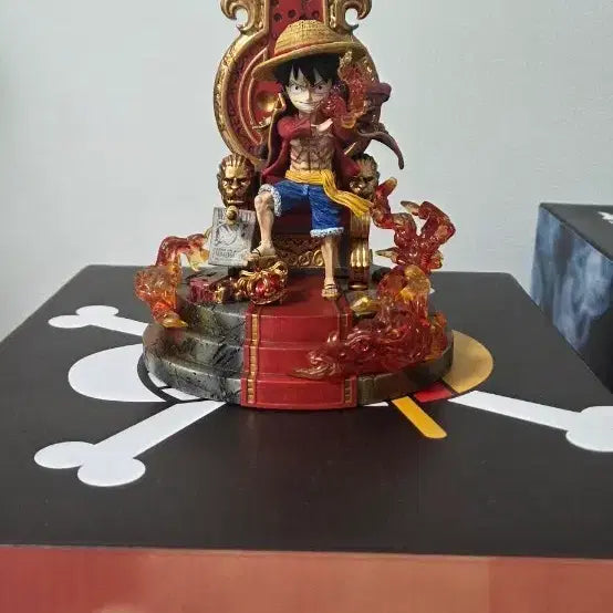 [BUNJANG] One Piece G5 Gear 5 Luffy Resin Figure / 원피스 G5왕좌루피 레진피규어