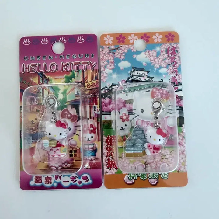 [BUNJANG] Sanrio Hello Kitty Onsen Kitty Strap Set / 산리오 키티스트랩 온천키티 헬로키티 세트판매
