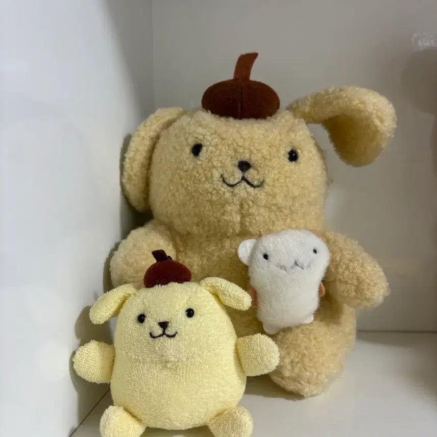 [BUNJANG] Vintage Pompurin Pouch with Badge Accessory / 고전 폼폼푸린 파우치