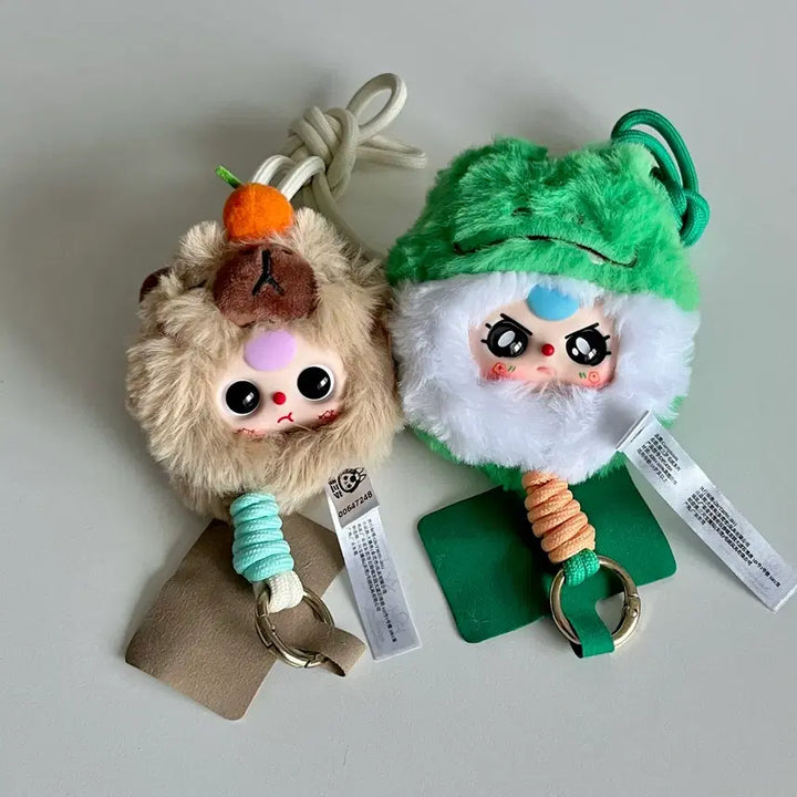 [BUNJANG] Baby Three Bath Frog + Capybara Strap Keychain Set / (일괄)베이비쓰리 베쓰 스트랩 개구리+카피바라