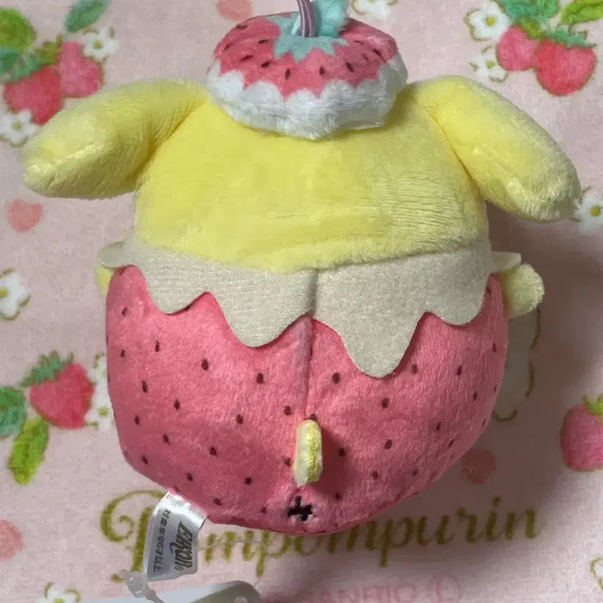 [BUNJANG] Pom Pom Purin Strawberry Hat Plush / 폼폼푸린 딸기