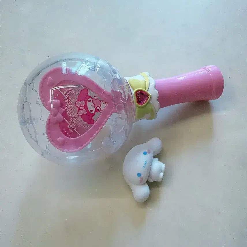 [BUNJANG] My Melody Magic Wand &amp; Cinnamoroll Flocked Figure Bundle Set / 마이멜로디 요술봉 시나모롤 플로키 피규어 일괄