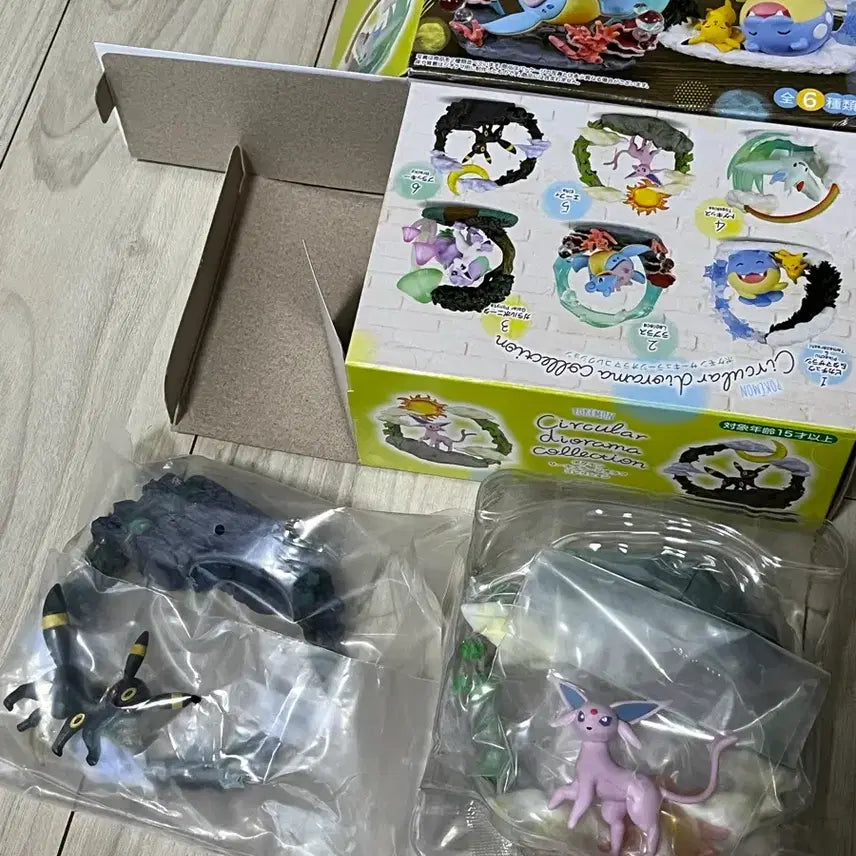 [BUNJANG] Pokemon Eevee/Umbreon Diorama Figure Collection Set / 포켓몬 디오라마 에브이/블래키 피규어