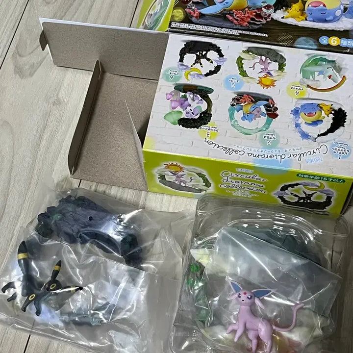 [BUNJANG] Pokemon Eevee/Umbreon Diorama Figure Collection Set / 포켓몬 디오라마 에브이/블래키 피규어