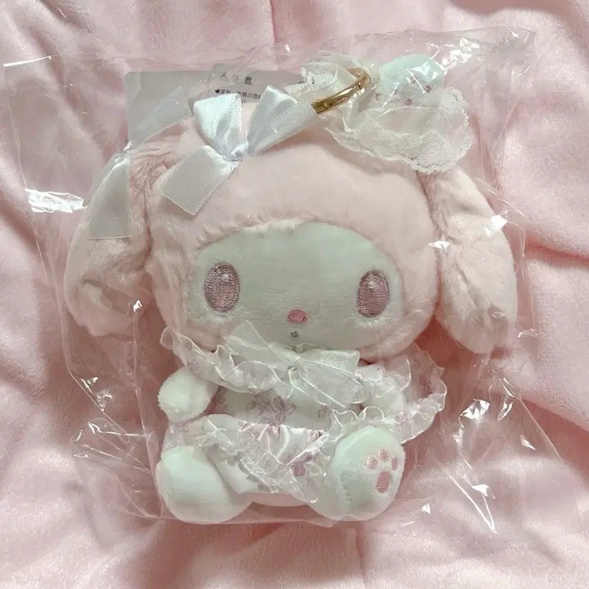 [BUNJANG] My Melody Shiroichigo Teatime Eco Bag Plush / 시로이치고 티타임 마이멜로디 에코백 인형