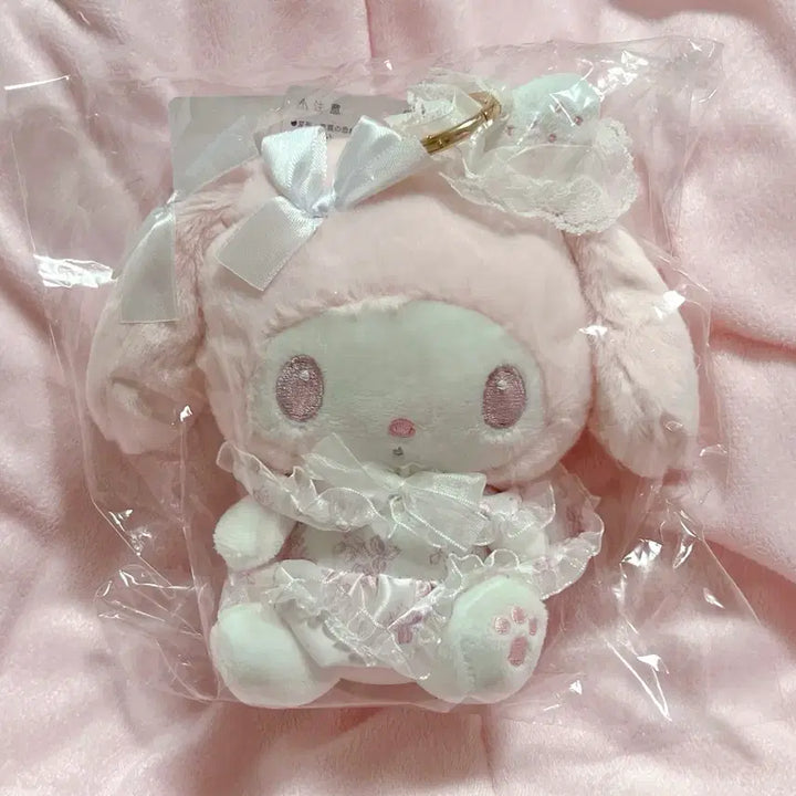 [BUNJANG] My Melody Shiroichigo Teatime Eco Bag Plush / 시로이치고 티타임 마이멜로디 에코백 인형