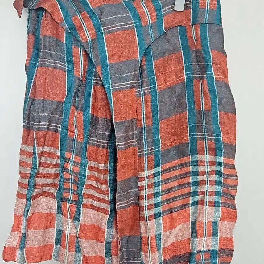 [BUNJANG] Ann Taylor Check Pattern Wrap Skirt / ㅇAnn taylor 체크 패턴 랩 스커트
