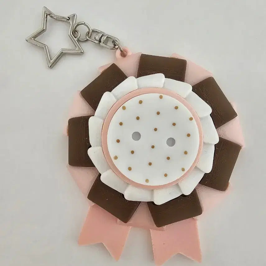 [BUNJANG] Rosette Clicker Keychain (Blue Switch) / 새제품) 핑크 로제트 클리커 키링 클릭커