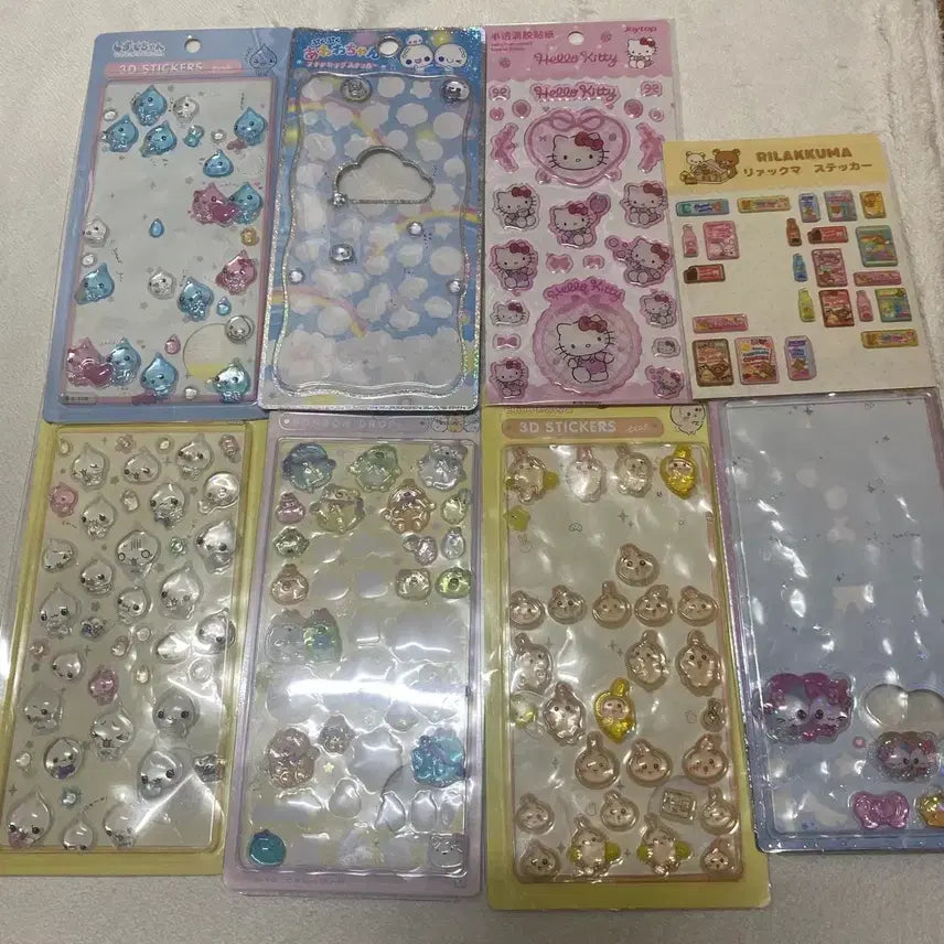 [BUNJANG] Bonbon Drop 3D Sticker Bundle Set / 봉봉드롭 3D스티커 일괄