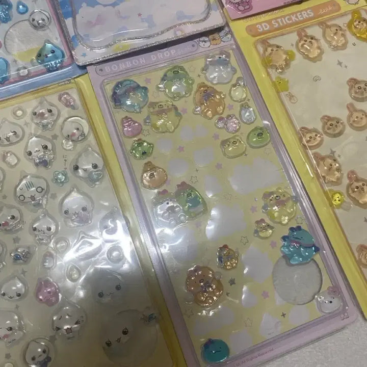 [BUNJANG] Bonbon Drop 3D Sticker Bundle Set / 봉봉드롭 3D스티커 일괄