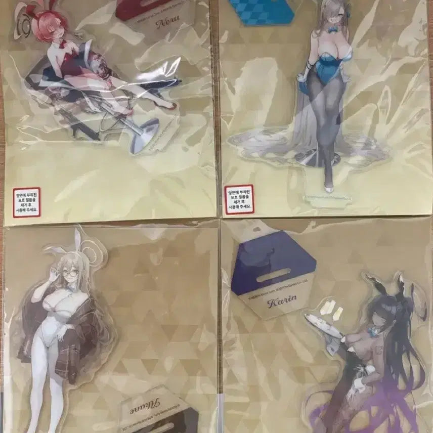 [BUNJANG] Blue Archive C&amp;C Bunny Girl Acrylic Stands Bundle Set / 블루아카이브 C&amp;C 바니걸 아크릴 일괄