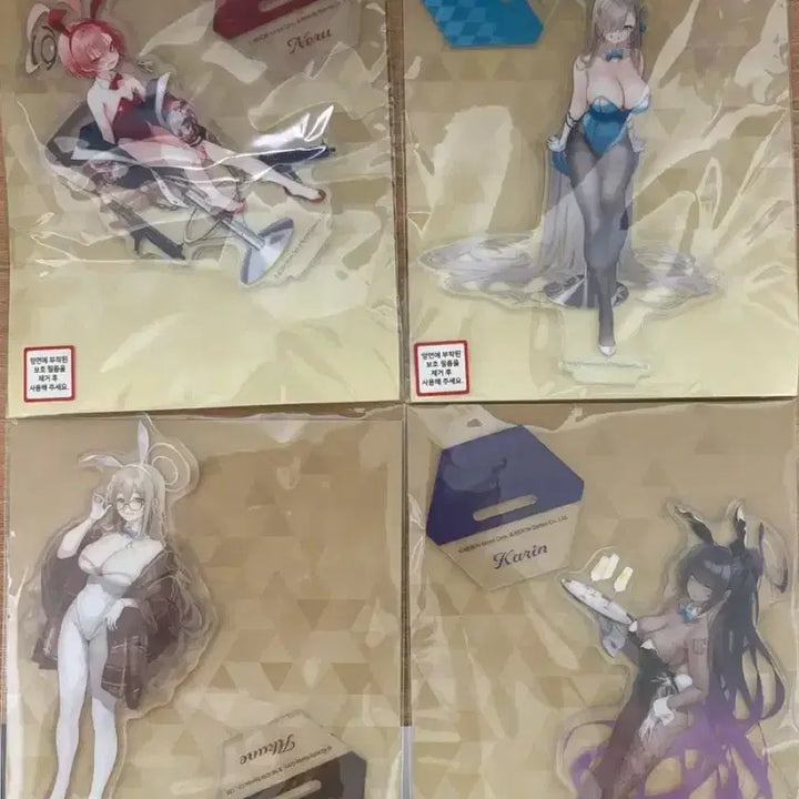 [BUNJANG] Blue Archive C&amp;C Bunny Girl Acrylic Stands Bundle Set / 블루아카이브 C&amp;C 바니걸 아크릴 일괄