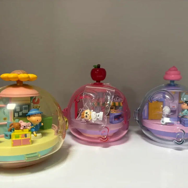 [BUNJANG] Crayon Shin-chan Rotating Figure Set / 짱구는 못말려 회전피규어