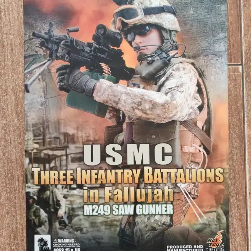 [BUNJANG] Hot Toys USMC M249 SAW Gunner Action Figure / 핫토이 USMC M249 SAW 거너 피규어