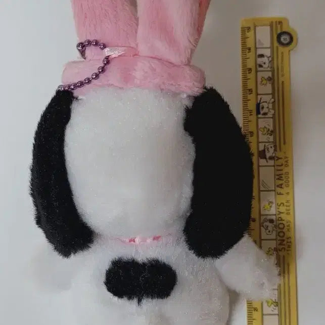 [BUNJANG] Snoopy Bell Plush Toy with Rabbit Headband / 스누피 벨 인형