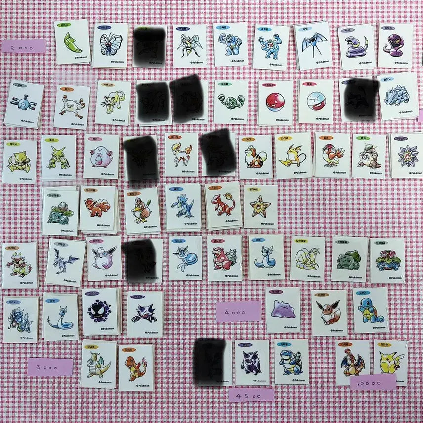[BUNJANG] 30th Anniversary Pokemon Tteokbokki Seal Sticker Set / (매일업뎃) 30주년 포켓몬 띠부씰 30주년 아트워크 포켓몬 띠부씰