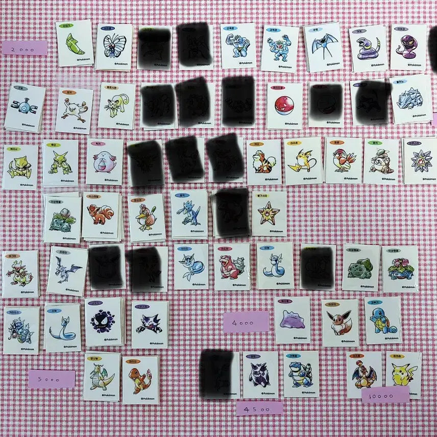 [BUNJANG] 30th Anniversary Pokemon Tteokbokki Seal Sticker Set / (매일업뎃) 30주년 포켓몬 띠부씰 30주년 아트워크 포켓몬 띠부씰