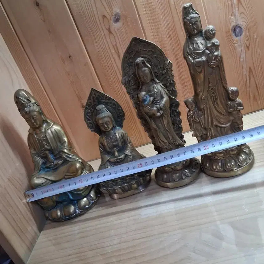 [BUNJANG] Bronze Buddha Statues Set of 4 / 청동 불상 4종 세트
