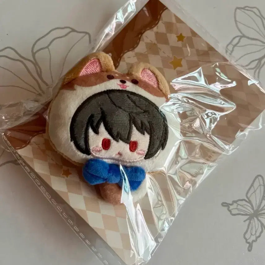 [BUNJANG] Ensemble Stars! Sakuma Ritsu Taptap Cutie Star Plush with Brooch &amp; Badge (Sealed) / 미개봉 앙스타 사쿠마 리츠 탭탭 큐티 스타 인형 여우 누이 브로치 뱃지