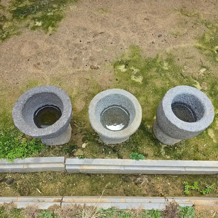 [BUNJANG] Small Stone Mortar Set (3 pcs) / 소형 돌절구 3개