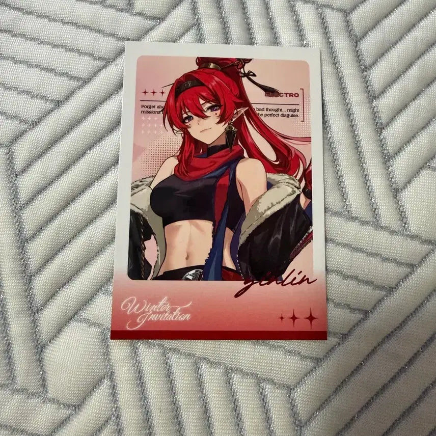[BUNJANG] Honkai: Star Rail Yinlin Winter Pop-up Store Animate POB Photocard / 명조 애니메이트 겨울 팝업스토어 특전 음림 포토카드