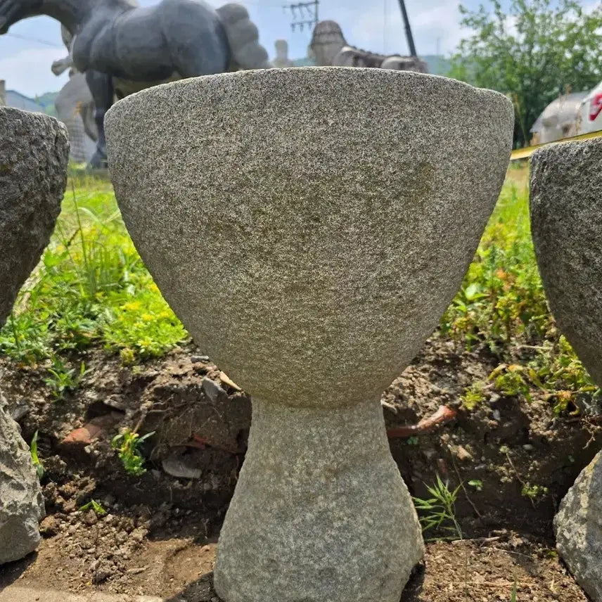 [BUNJANG] Seocheon Cheongseok Mortar and Pestle Set / 서천 청석절구