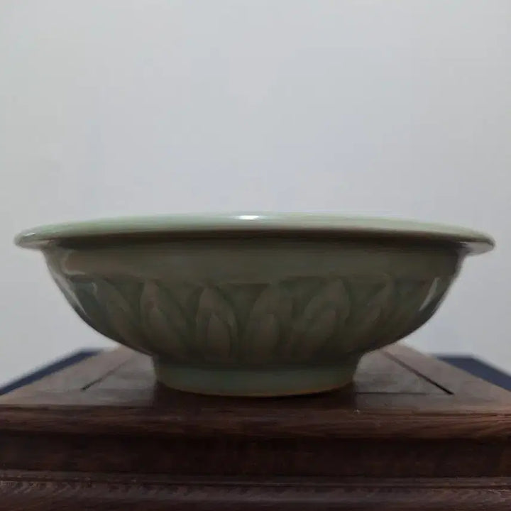 [BUNJANG] Chinese Celadon Glazed Porcelain Fish Plate Antique / 중국 도자기, 골동품, 녹유청자어문반