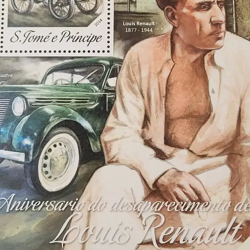 [BUNJANG] France 2014 Louis Renault 70th Death Anniversary Commemorative Stamp / 2014년 프랑스 르노자동차설립자 서거 70주년 기념우표Louis Re