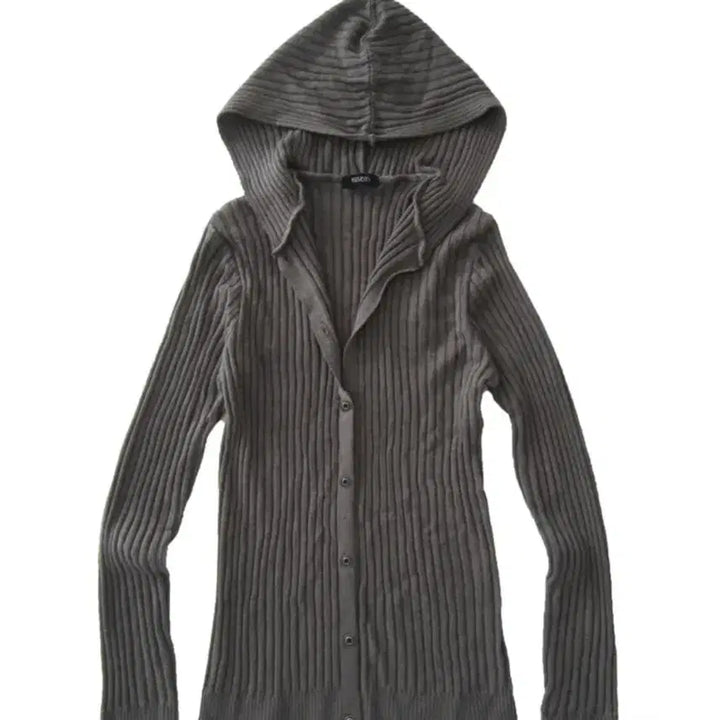 [BUNJANG] IZIZ Drop Hoodie Cardigan Charcoal / 베몬 아사 착용 이즈이즈 드롭 후드 가디건 차콜 에이블리