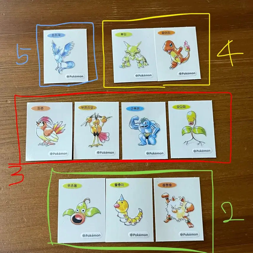[BUNJANG] Pokemon 30th Anniversary Artwork Sticker Collection / 포켓몬 30주년 아트웍 띠부씰 레트로
