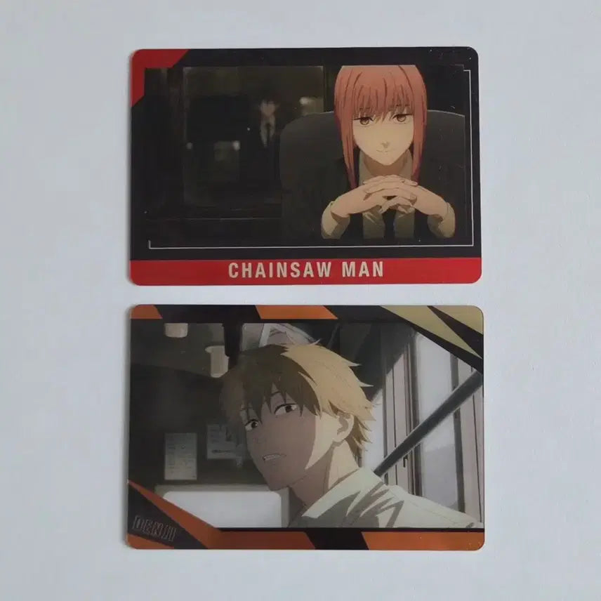 [BUNJANG] Chainsaw Man Makima &amp; Denji Metal Card Set / 체인소맨 마키마, 덴지 메탈카드