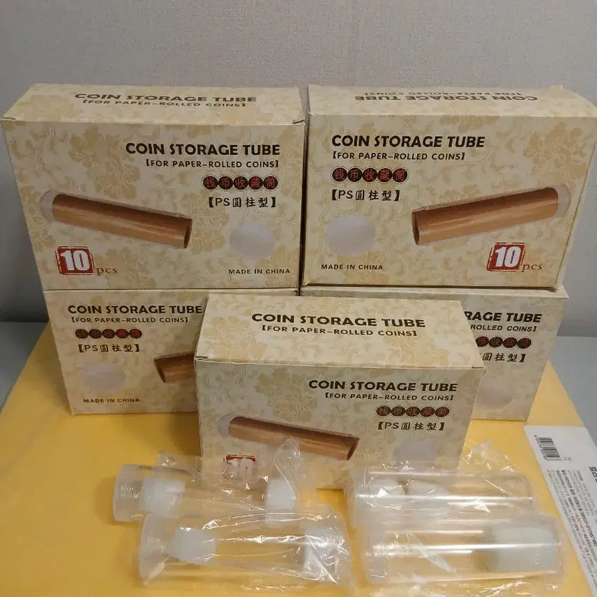 [BUNJANG] 25mm Coin Collecting Roll Cases (100th Anniversary Edition) - 50 Pieces / 25mm 롤 케이스(100주 롤 케이스) 50개